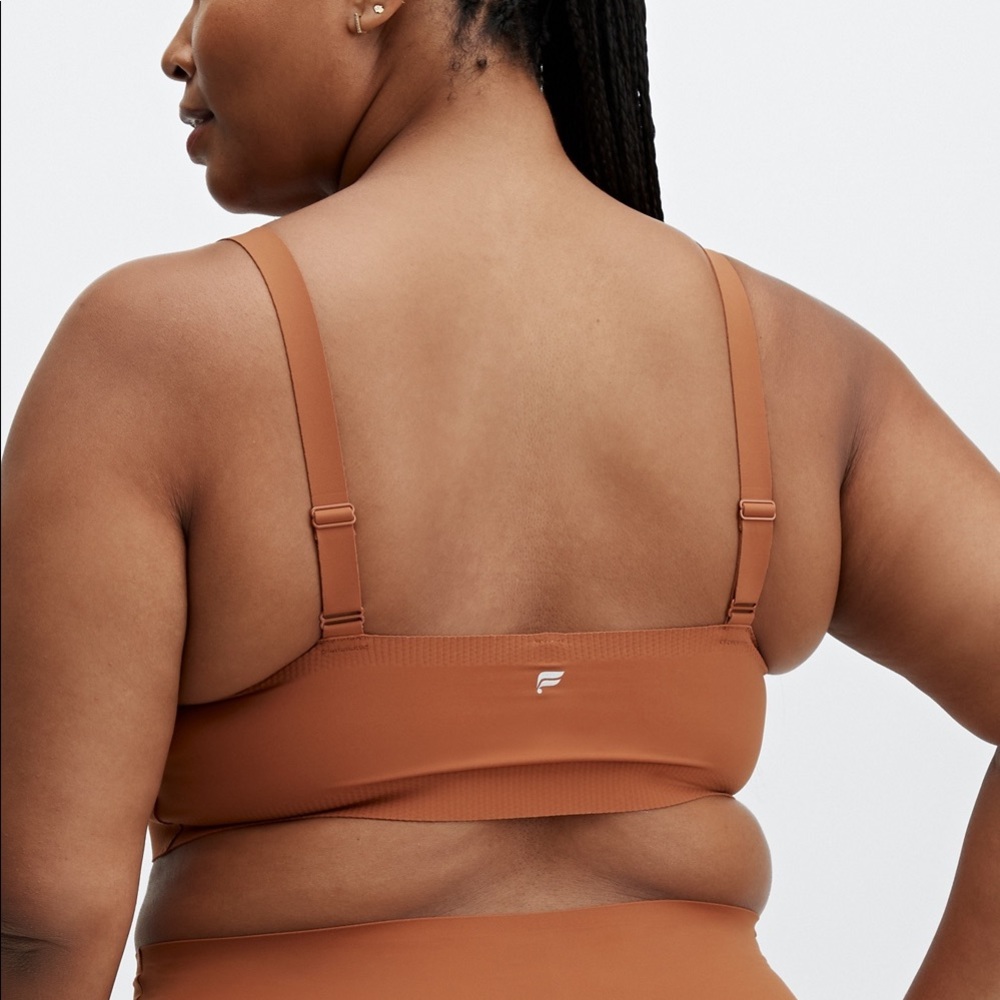 Fabletics Minimal Bonded Bralette burnt orange size 2x